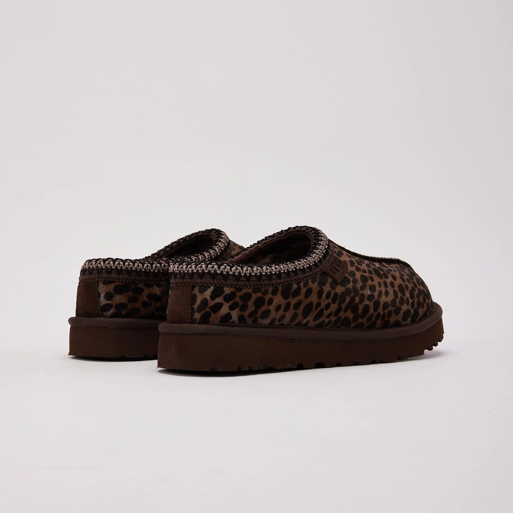 NIB WOMENS UGG TASMAN CASPIAN SLIPPERS Brown Black Cheetah Print 7 - Picture 3 of 11